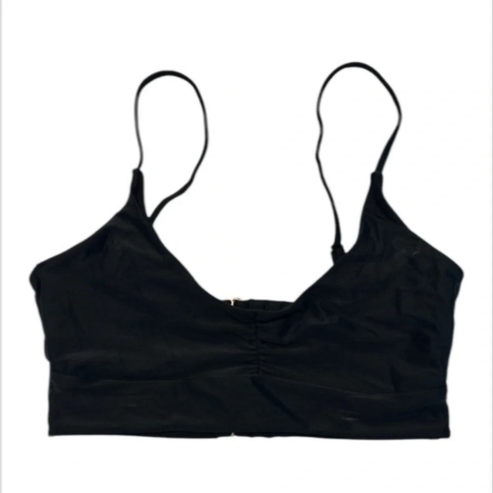 Vanilla Beach black bikini swim top size small
